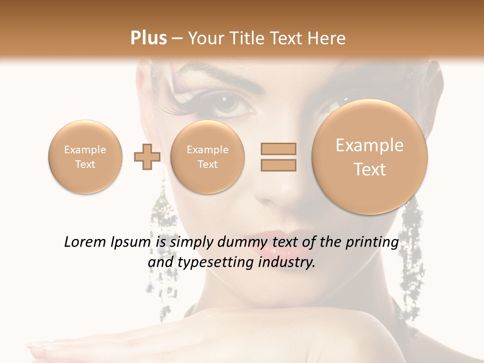 Creative Lips Body Art PowerPoint Template