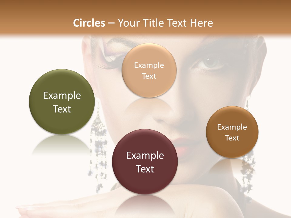 Creative Lips Body Art PowerPoint Template