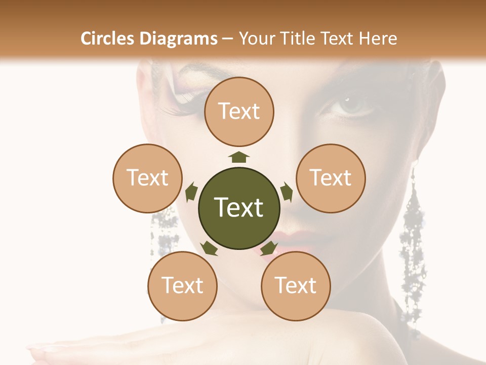 Creative Lips Body Art PowerPoint Template