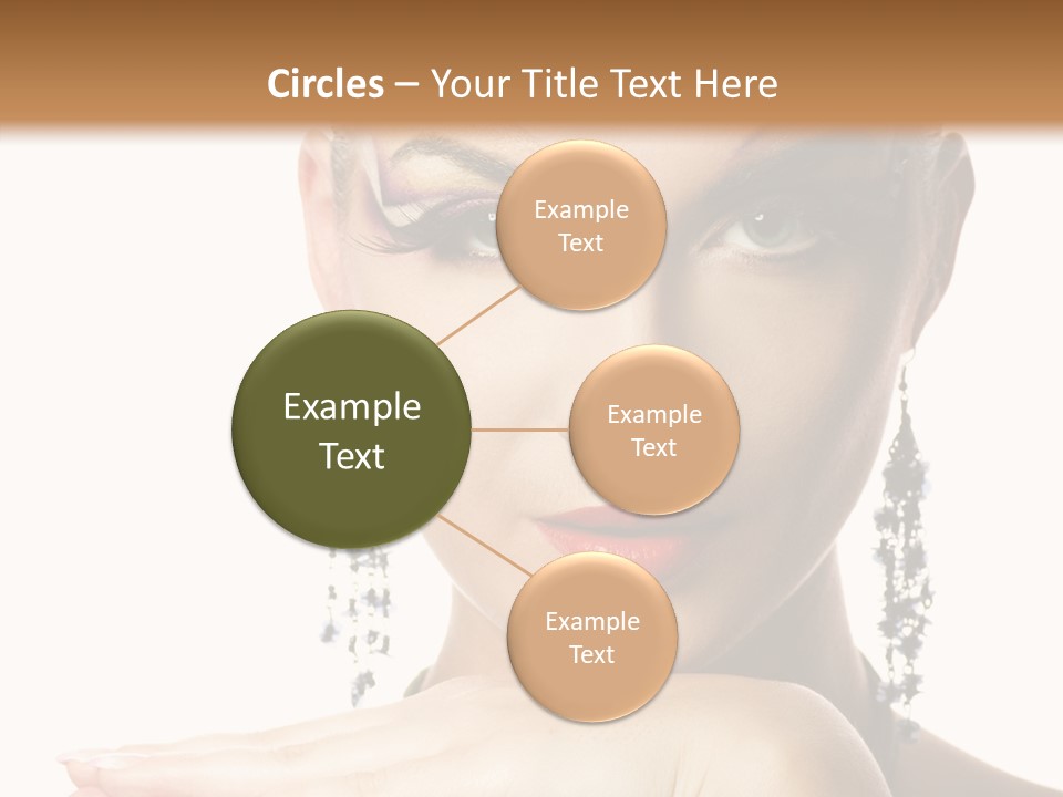 Creative Lips Body Art PowerPoint Template