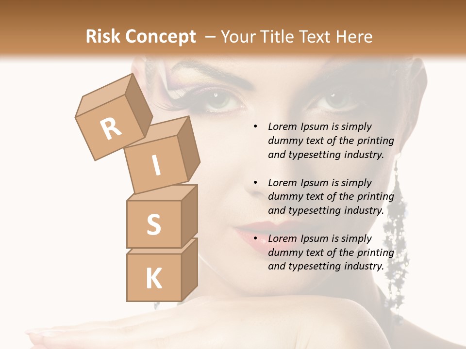 Creative Lips Body Art PowerPoint Template