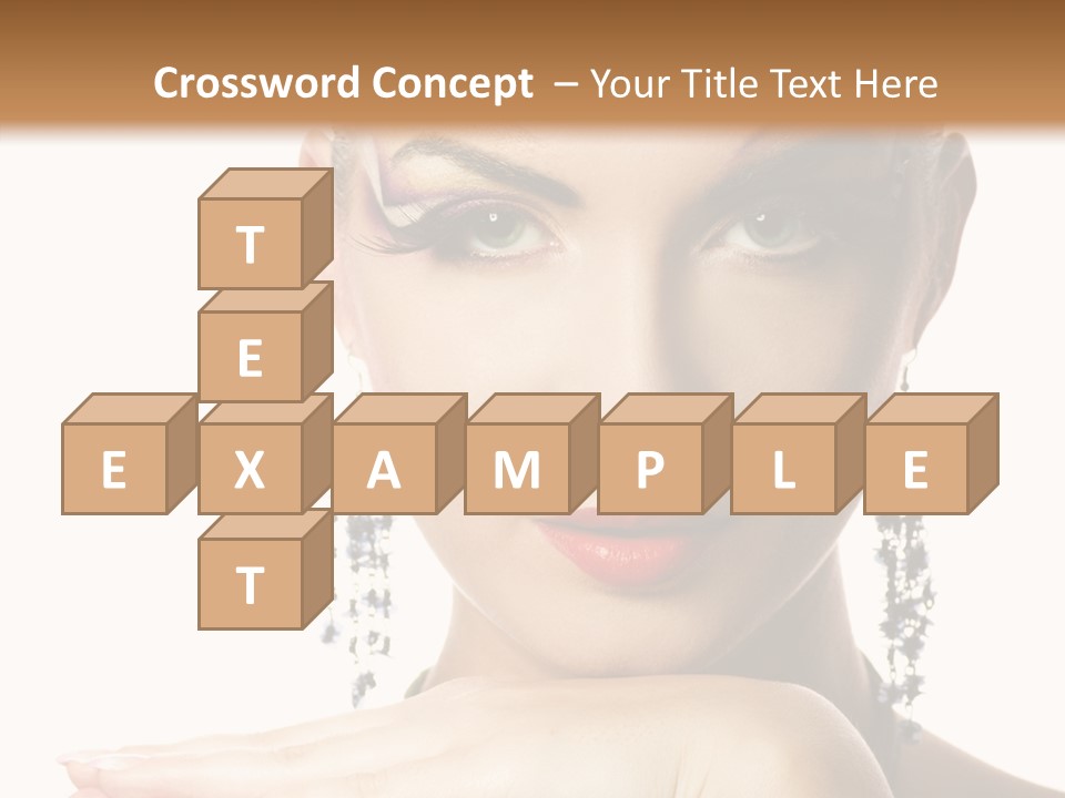 Creative Lips Body Art PowerPoint Template