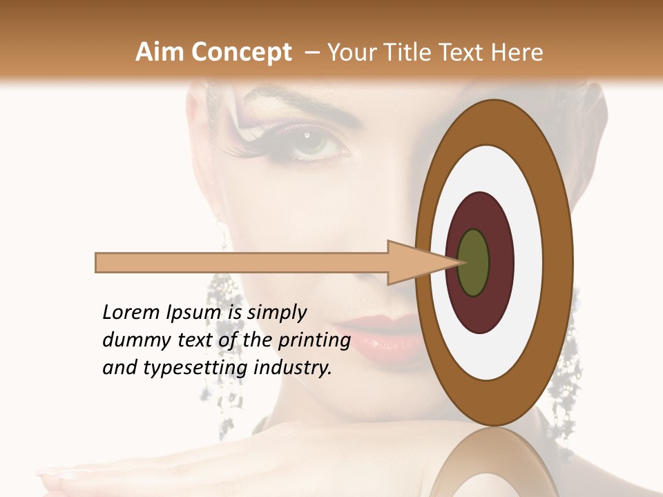 Creative Lips Body Art PowerPoint Template