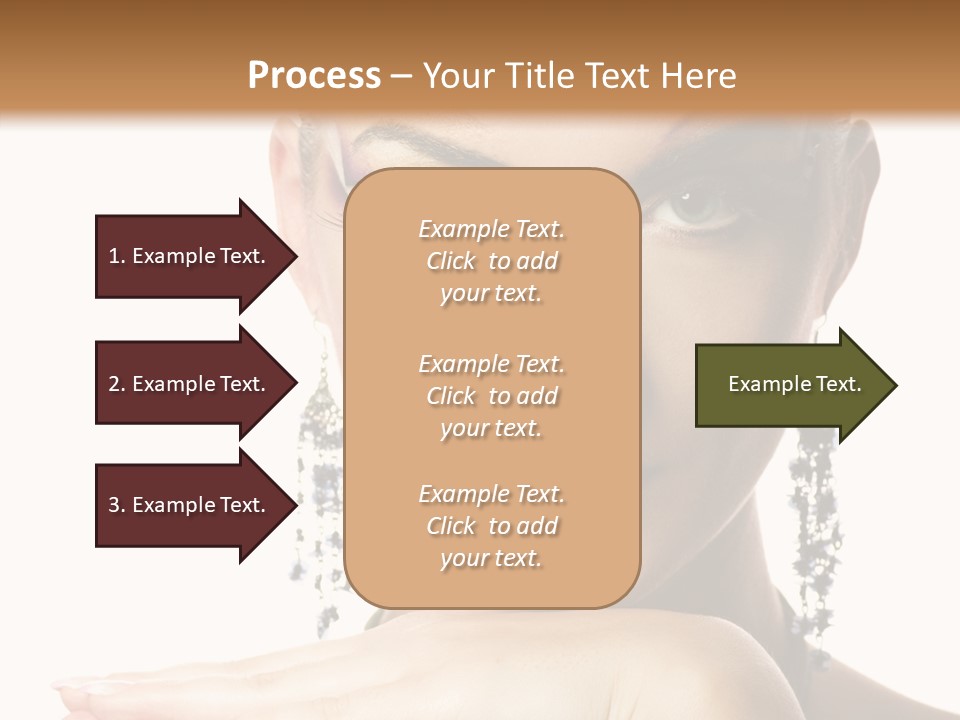 Creative Lips Body Art PowerPoint Template