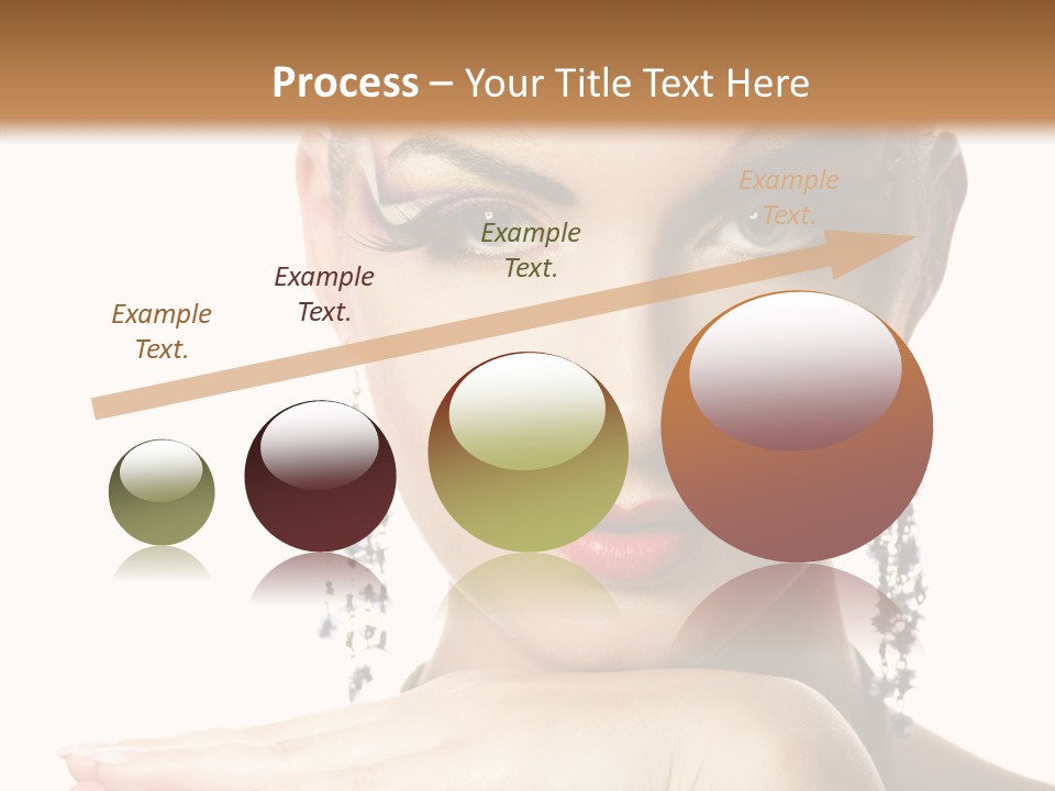 Creative Lips Body Art PowerPoint Template