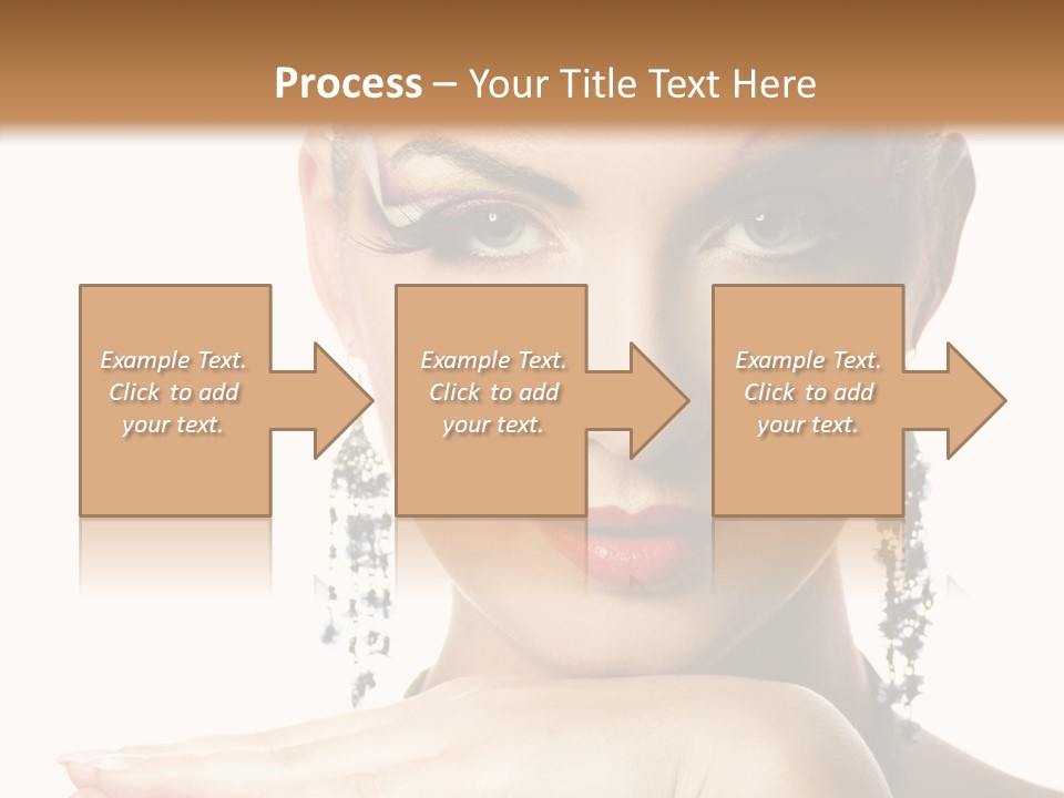 Creative Lips Body Art PowerPoint Template