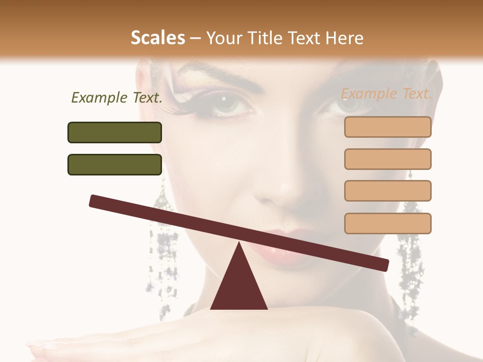 Creative Lips Body Art PowerPoint Template