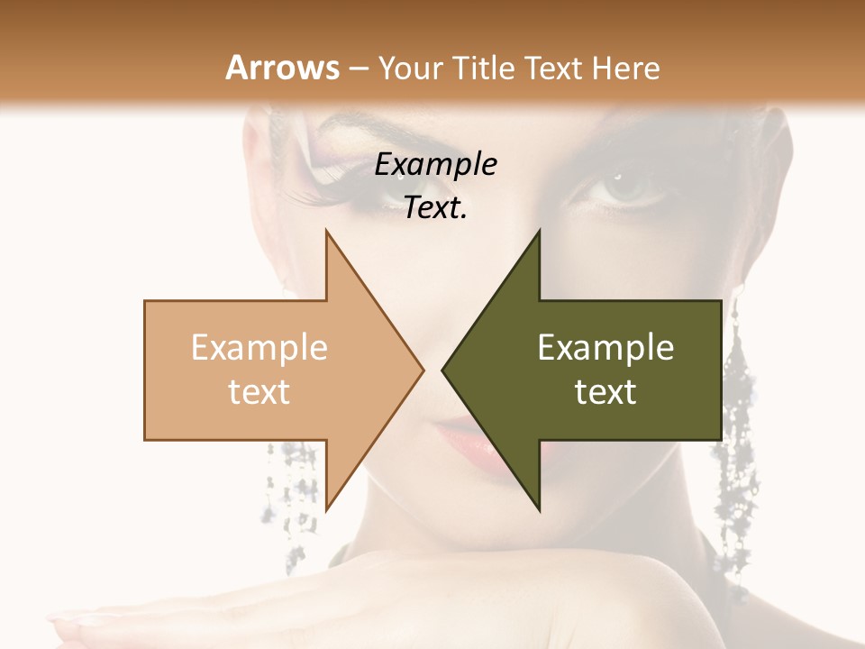 Creative Lips Body Art PowerPoint Template