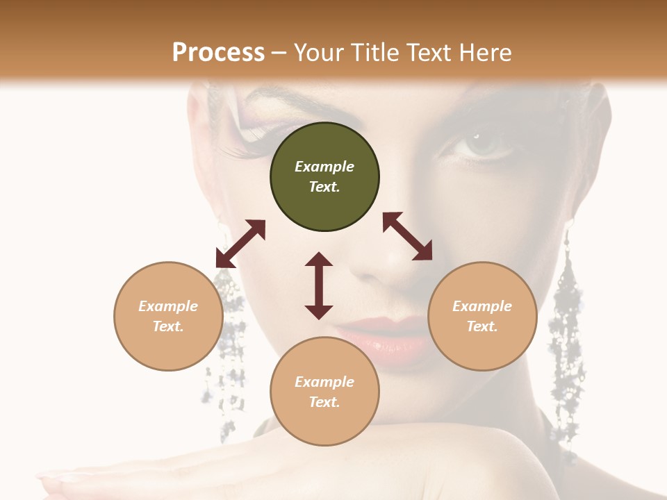 Creative Lips Body Art PowerPoint Template