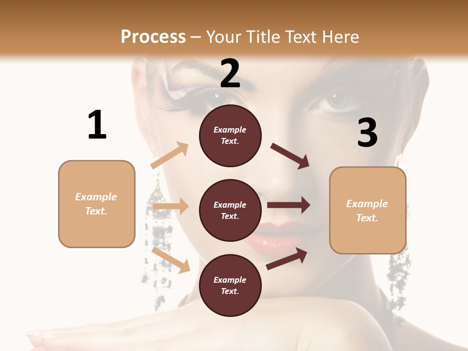 Creative Lips Body Art PowerPoint Template