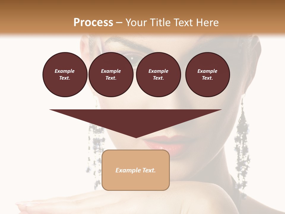 Creative Lips Body Art PowerPoint Template