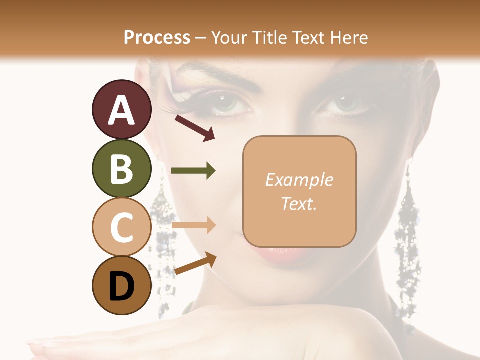 Creative Lips Body Art PowerPoint Template