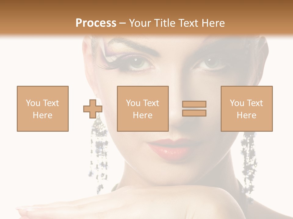 Creative Lips Body Art PowerPoint Template