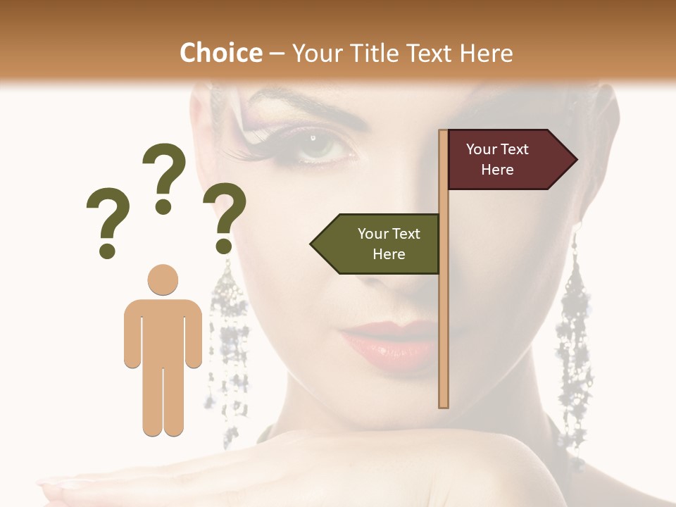 Creative Lips Body Art PowerPoint Template