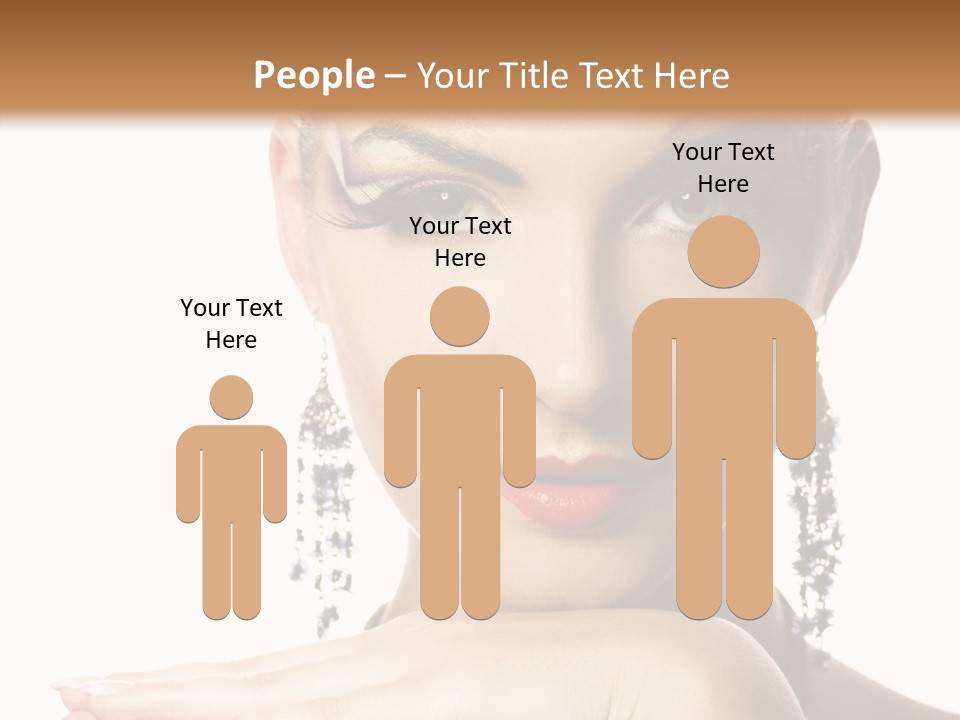 Creative Lips Body Art PowerPoint Template