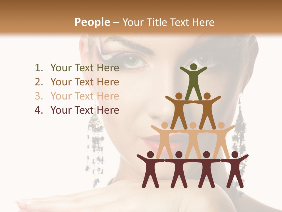 Creative Lips Body Art PowerPoint Template