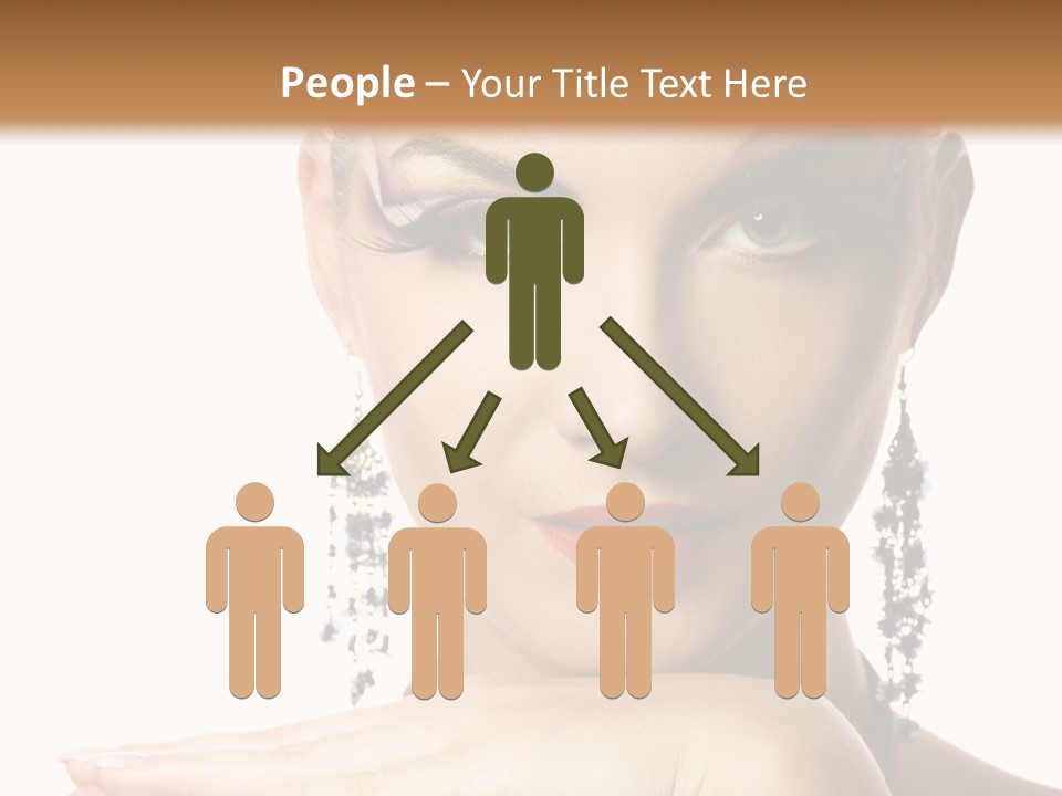 Creative Lips Body Art PowerPoint Template