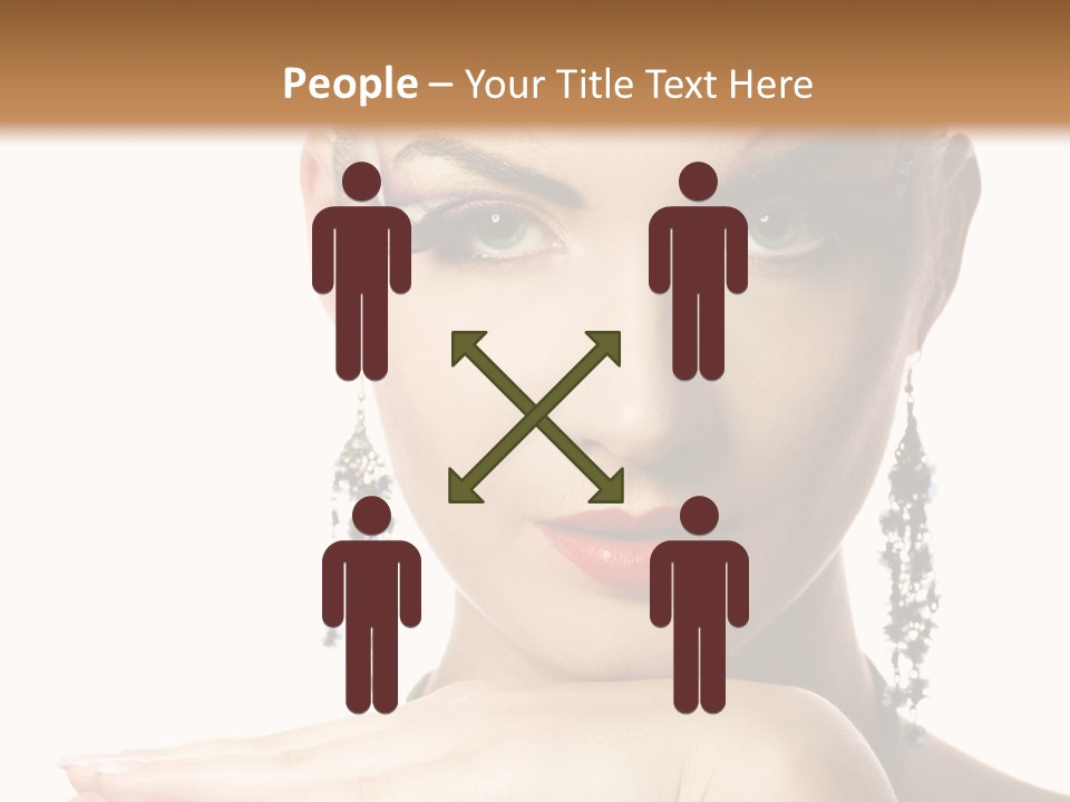 Creative Lips Body Art PowerPoint Template