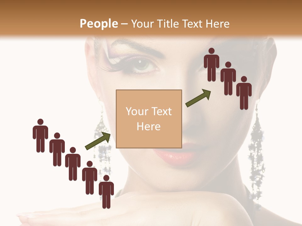 Creative Lips Body Art PowerPoint Template