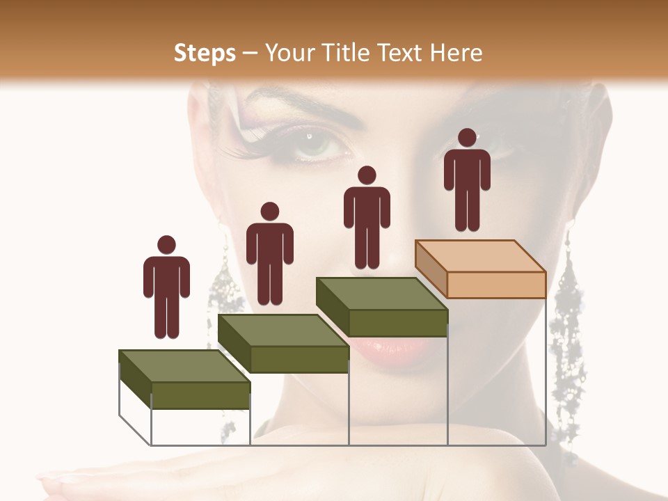 Creative Lips Body Art PowerPoint Template