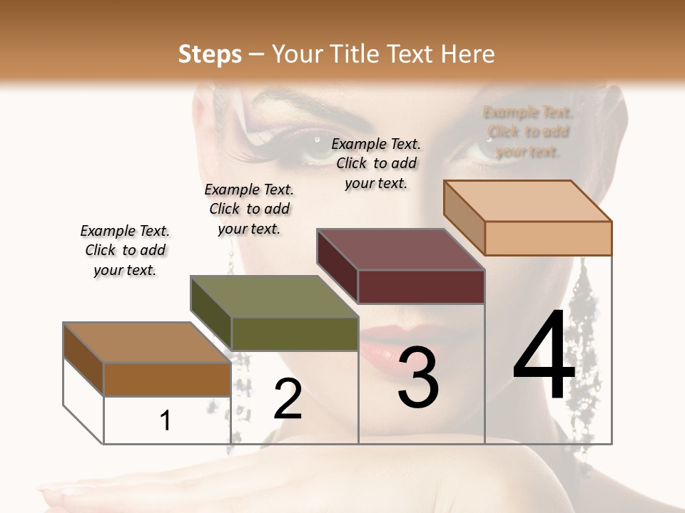 Creative Lips Body Art PowerPoint Template