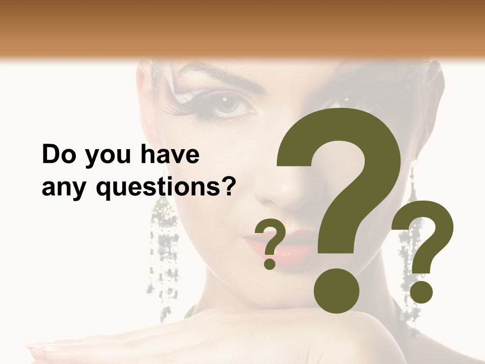 Creative Lips Body Art PowerPoint Template