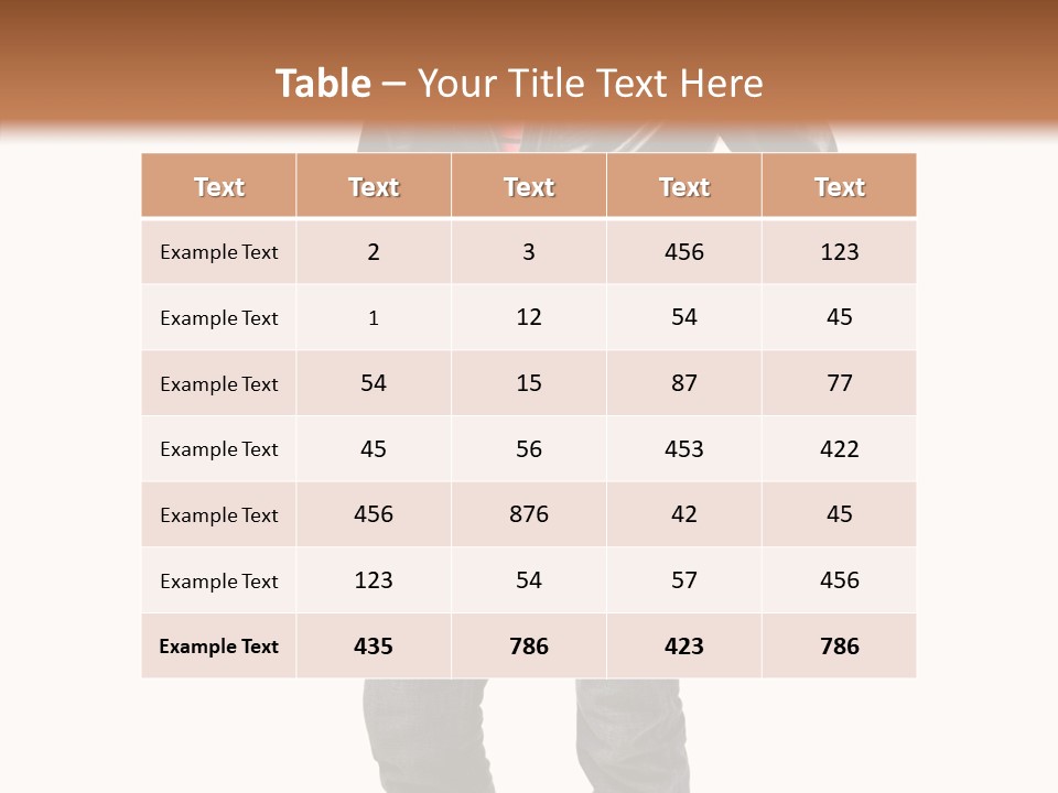 Cap Object Expression PowerPoint Template