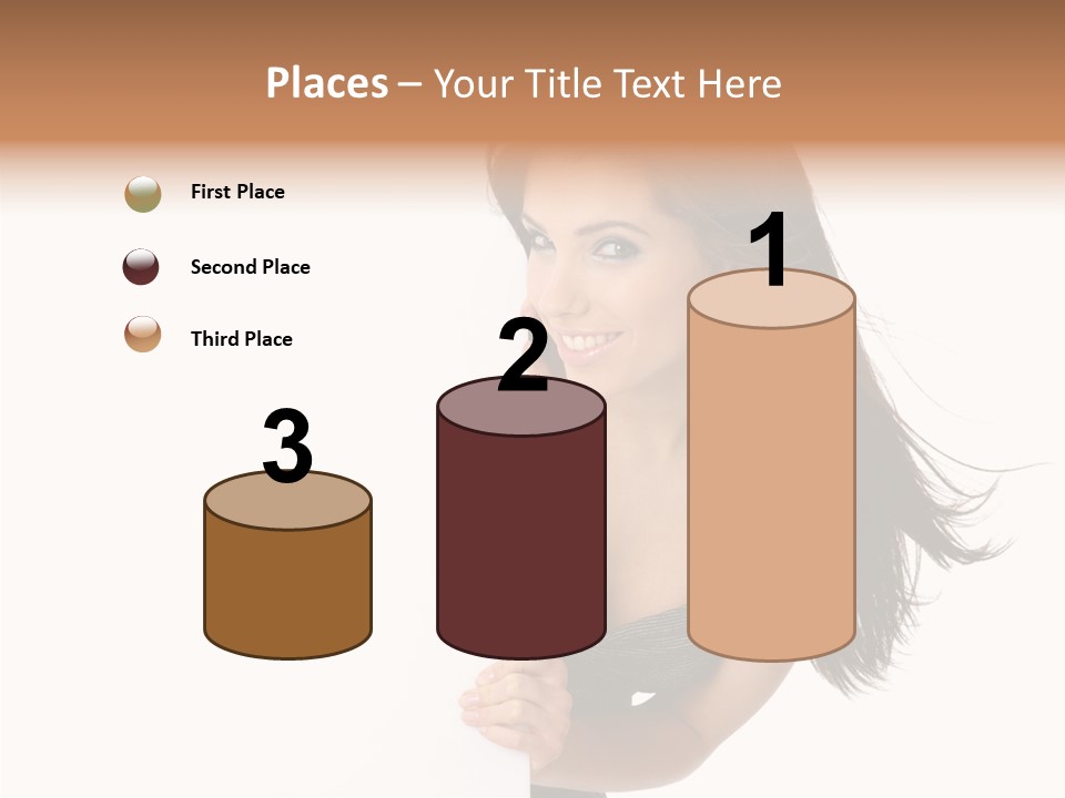 Female Advert Blank PowerPoint Template