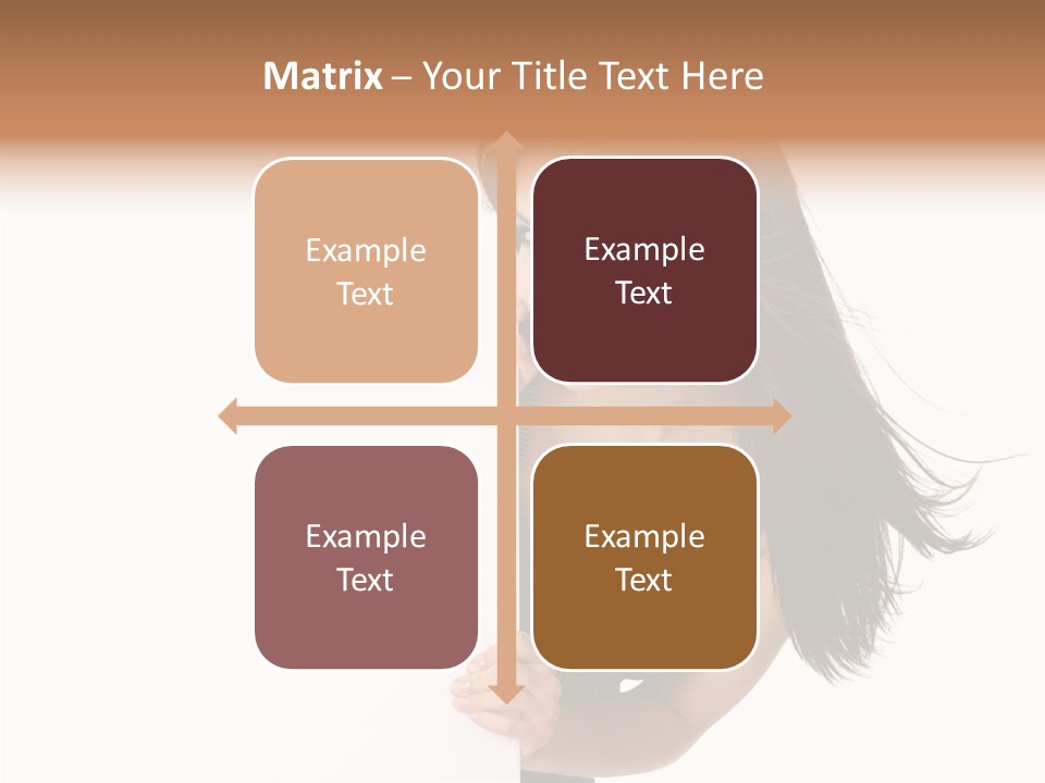 Female Advert Blank PowerPoint Template