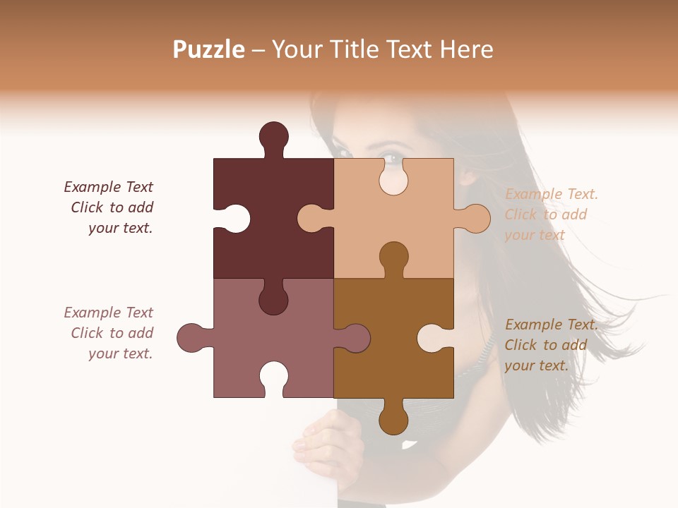Female Advert Blank PowerPoint Template