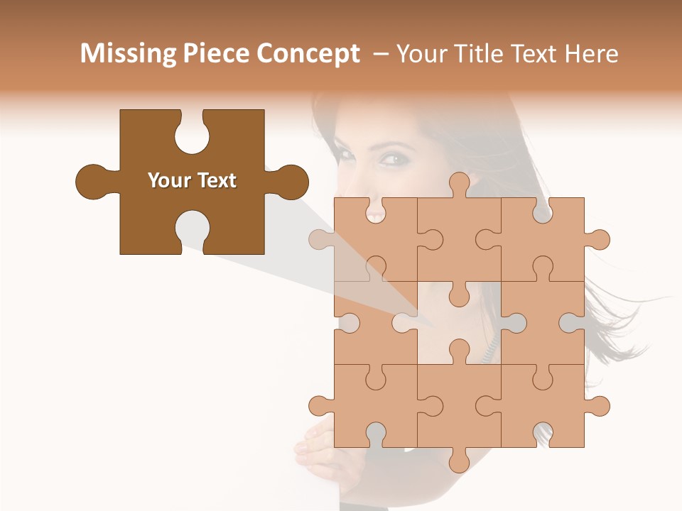 Female Advert Blank PowerPoint Template