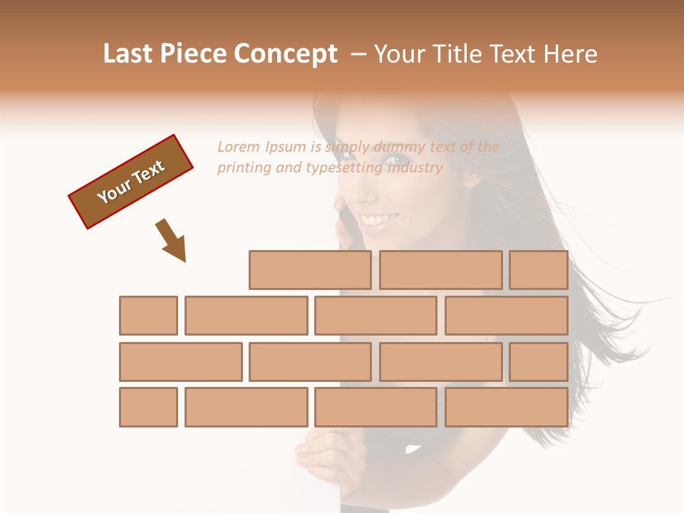 Female Advert Blank PowerPoint Template
