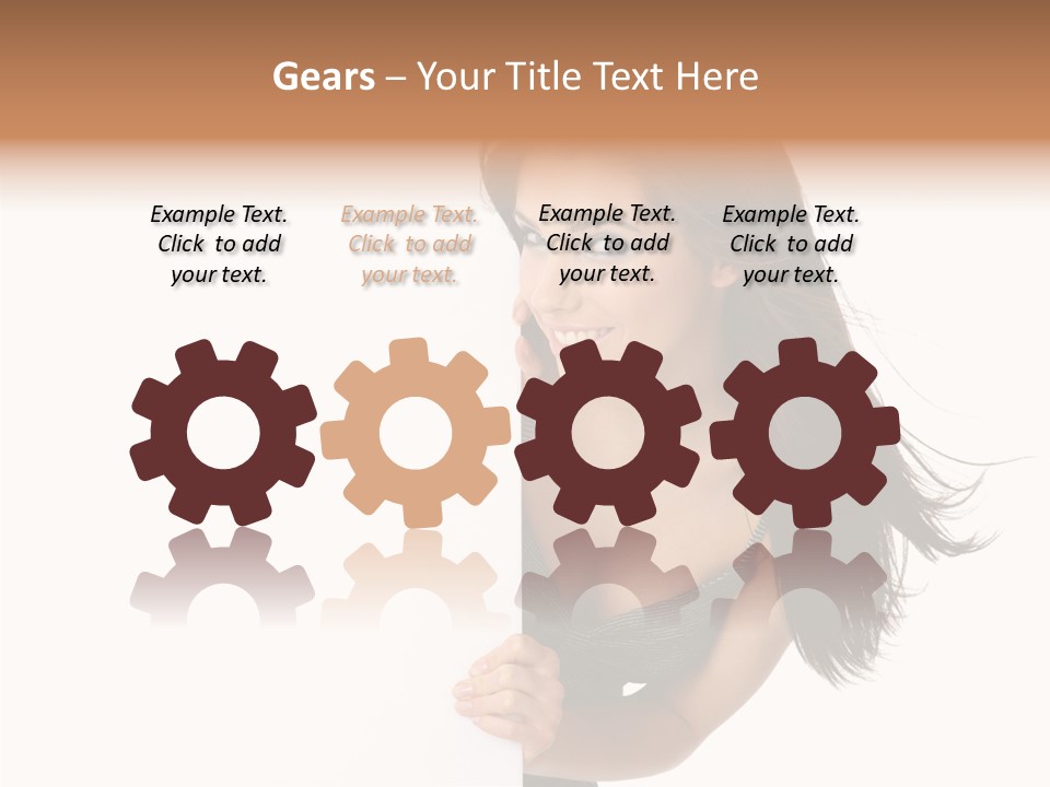 Female Advert Blank PowerPoint Template