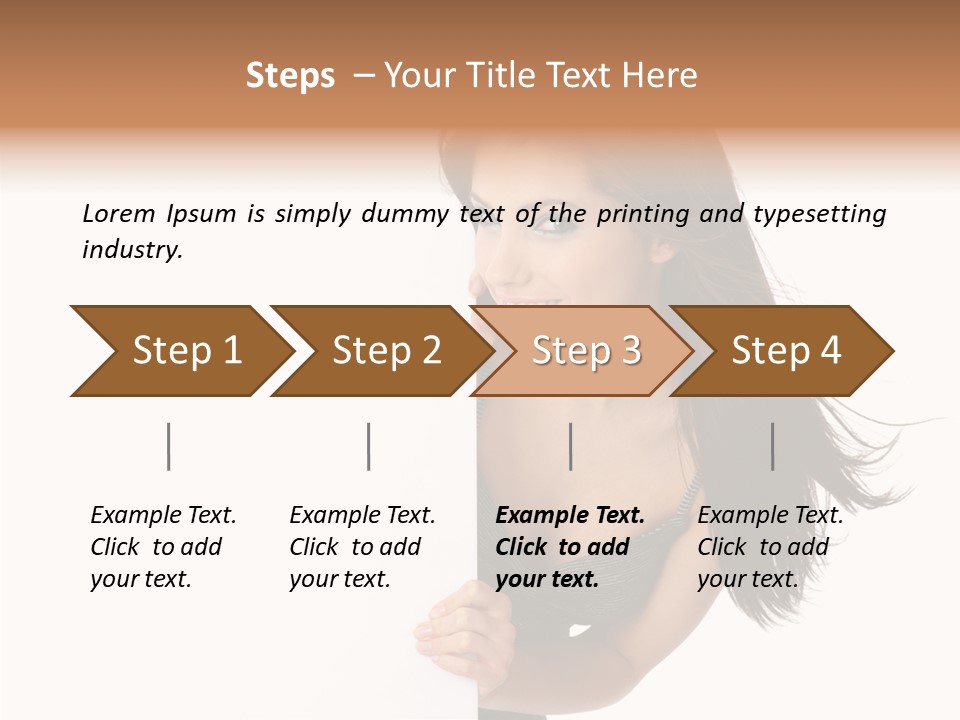 Female Advert Blank PowerPoint Template