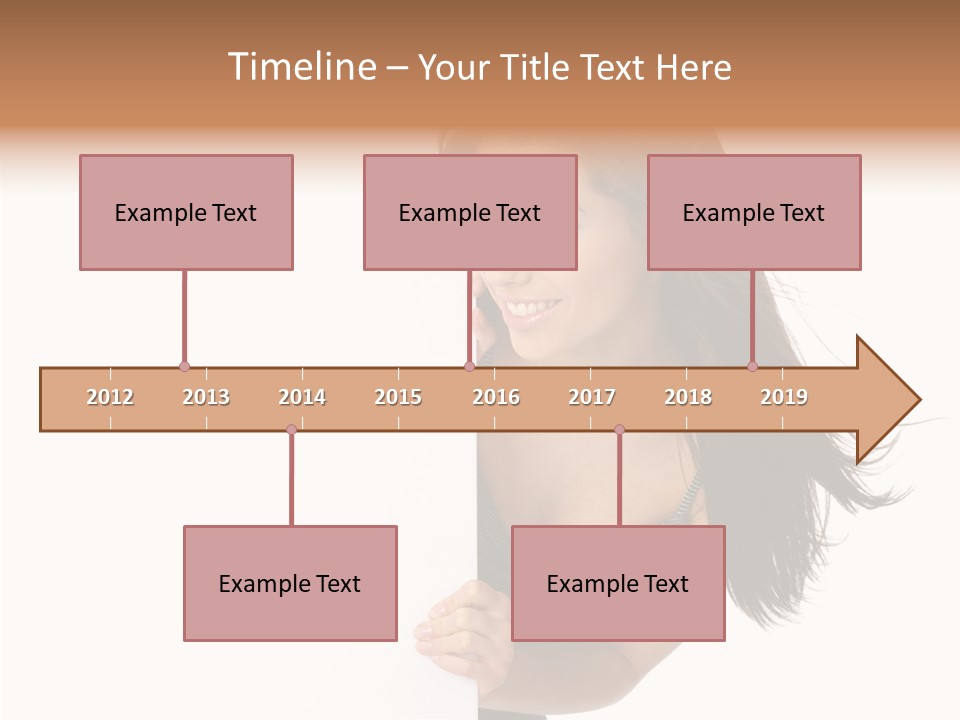 Female Advert Blank PowerPoint Template
