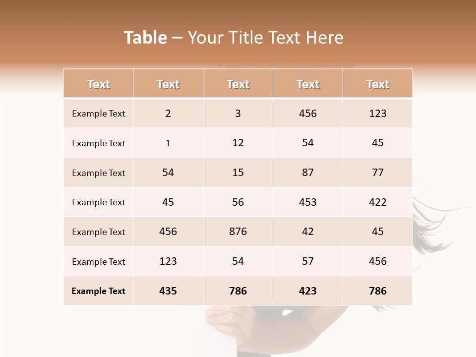 Female Advert Blank PowerPoint Template