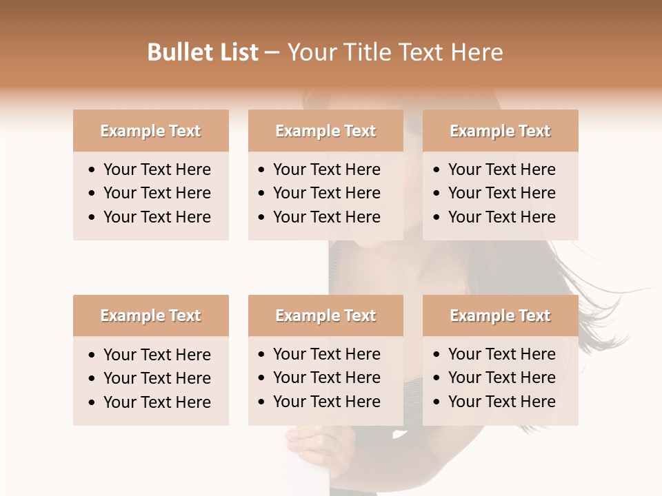 Female Advert Blank PowerPoint Template