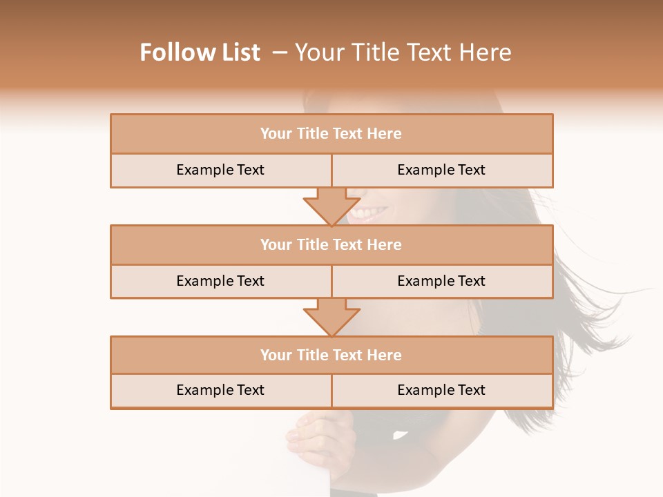 Female Advert Blank PowerPoint Template