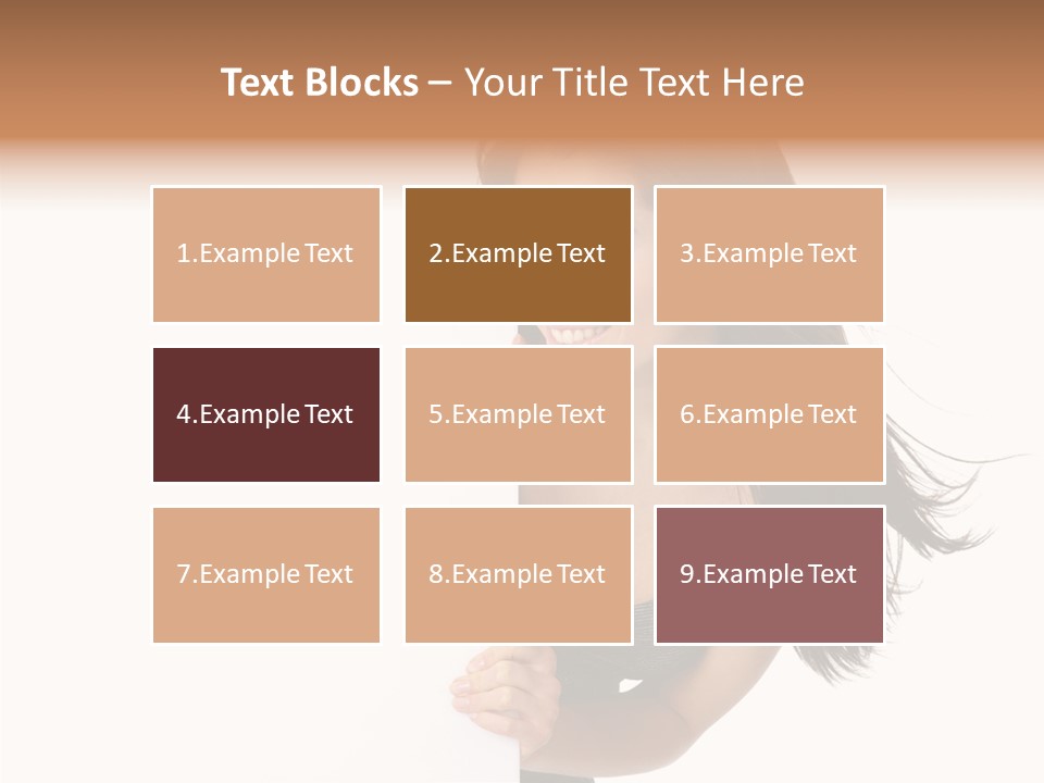 Female Advert Blank PowerPoint Template