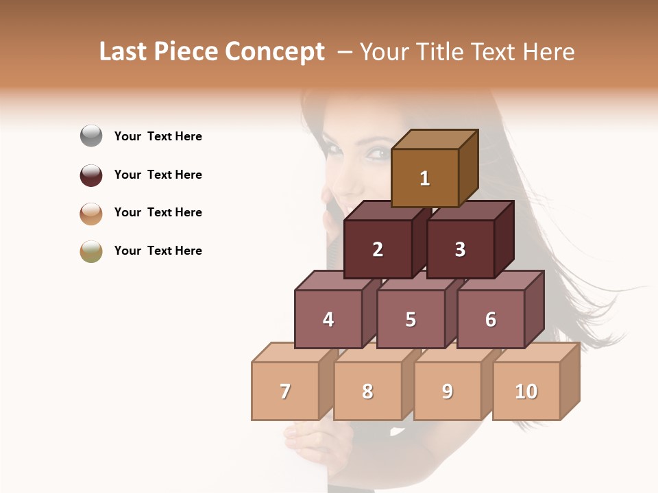 Female Advert Blank PowerPoint Template