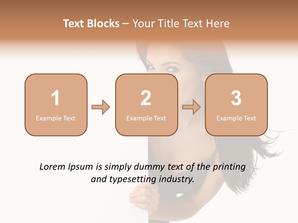 Female Advert Blank PowerPoint Template