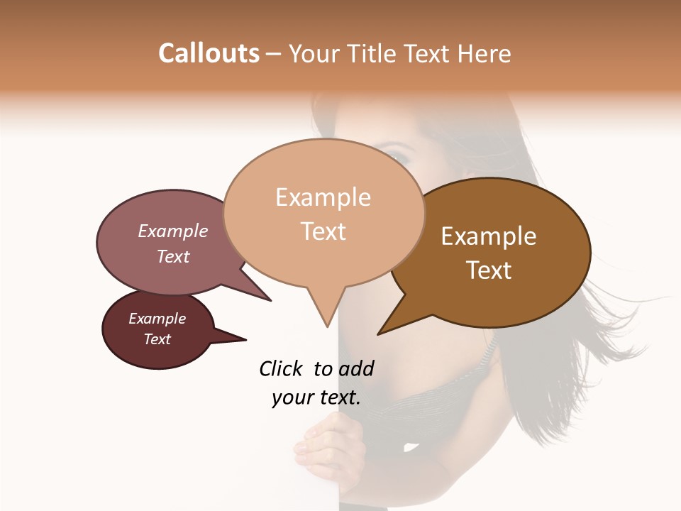 Female Advert Blank PowerPoint Template