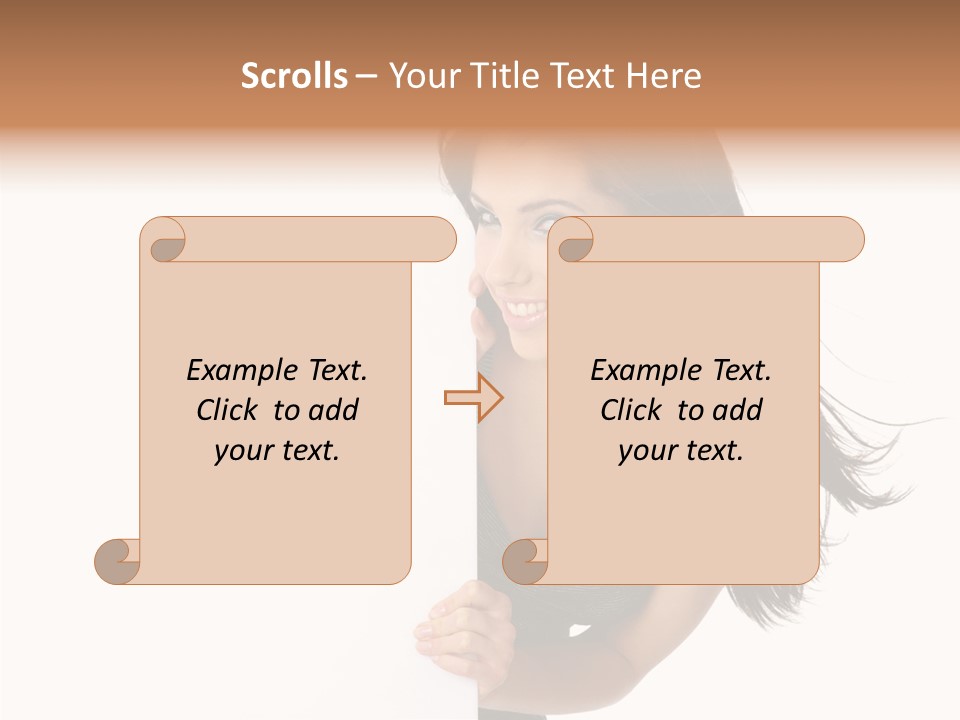 Female Advert Blank PowerPoint Template