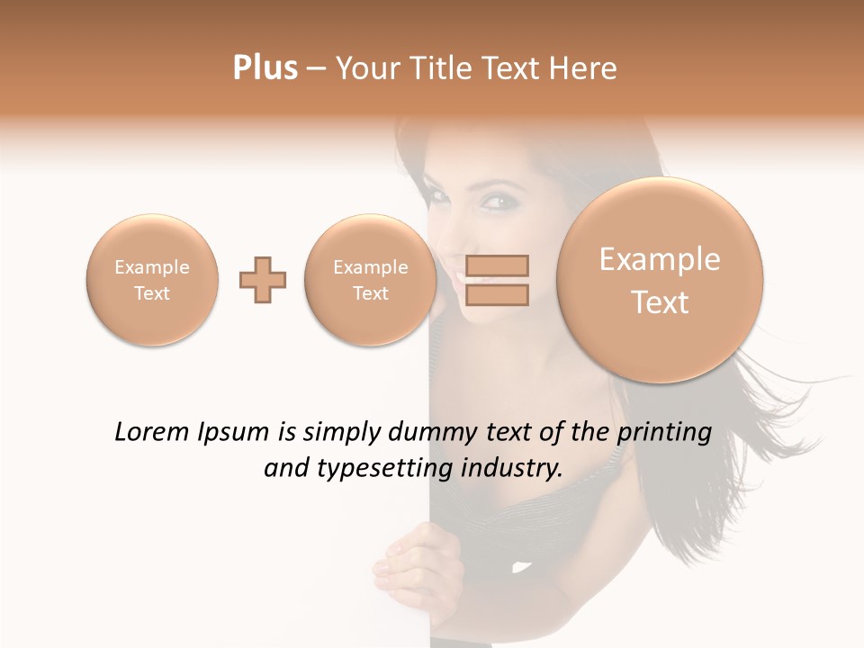 Female Advert Blank PowerPoint Template