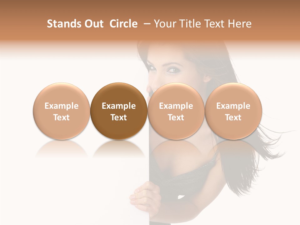 Female Advert Blank PowerPoint Template