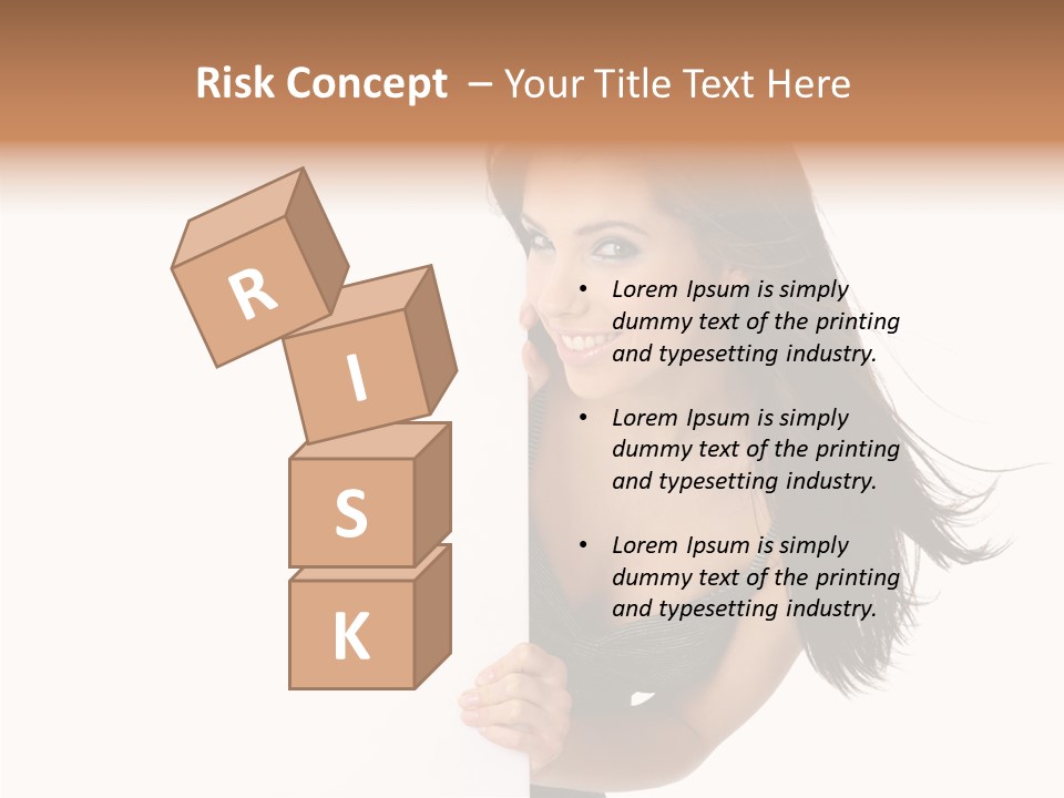 Female Advert Blank PowerPoint Template