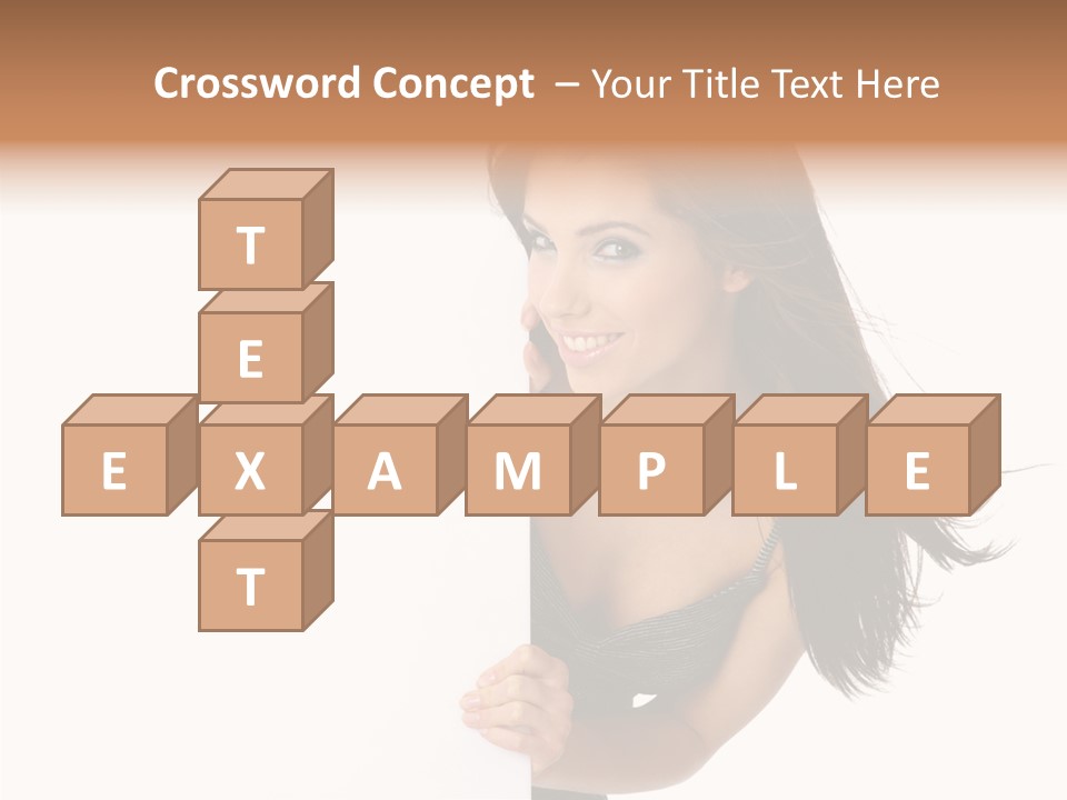 Female Advert Blank PowerPoint Template