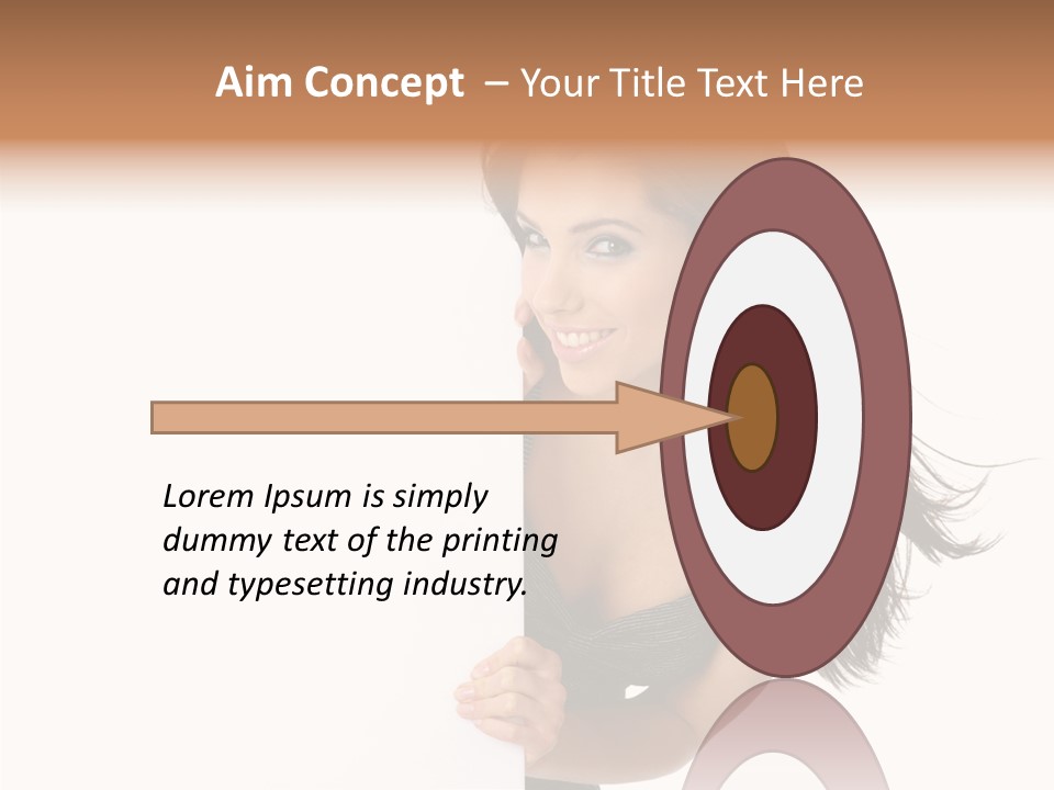 Female Advert Blank PowerPoint Template