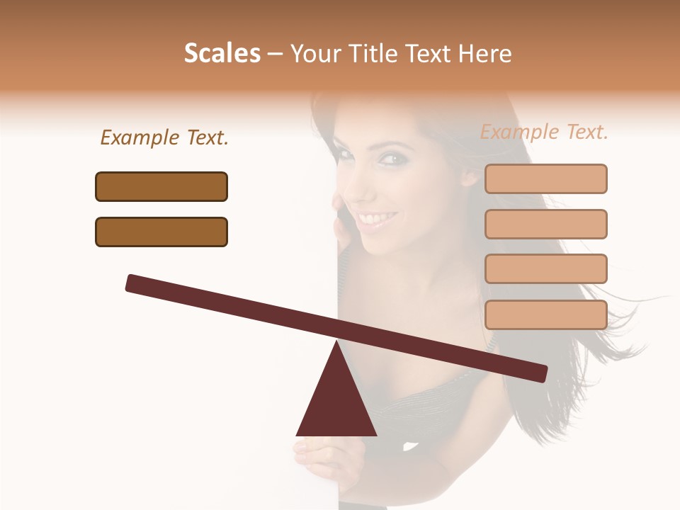 Female Advert Blank PowerPoint Template