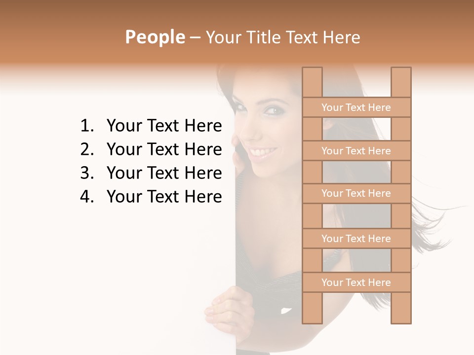 Female Advert Blank PowerPoint Template